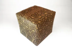 Borneo Mat Square Ottoman - Mandala 2