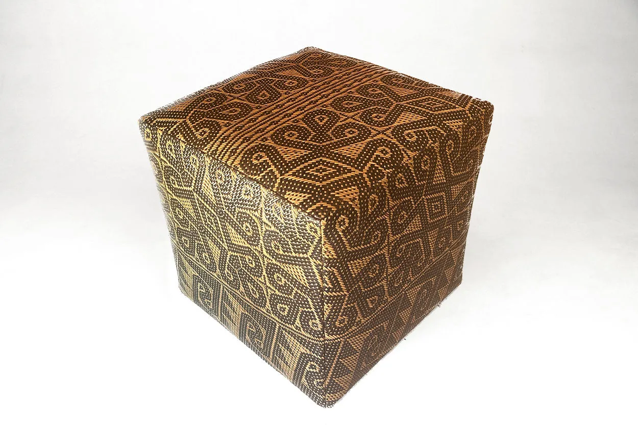 Borneo Mat Square Ottoman - Mandala 2