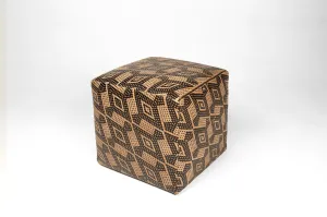 Borneo Mat Square Ottoman - Prism