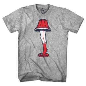 Boston Baseball Holiday Leg Lamp T-Shirt