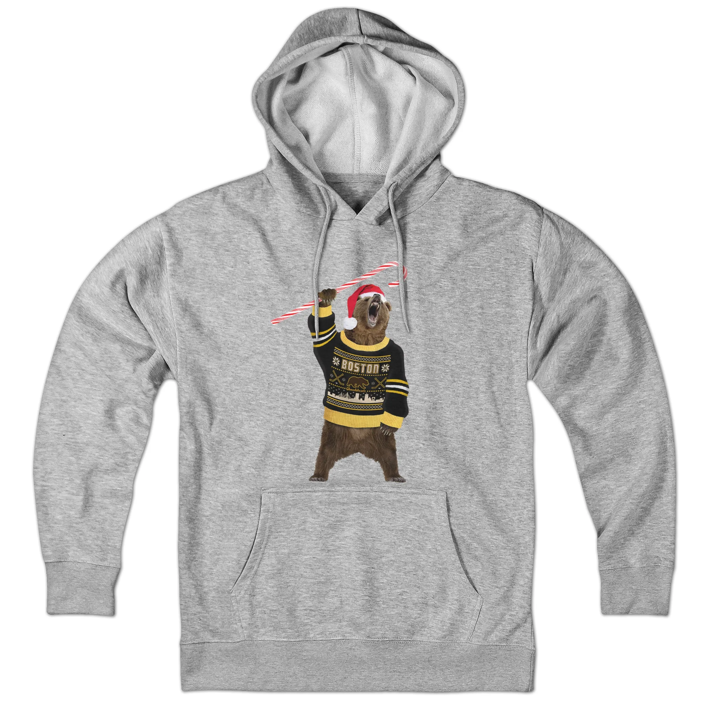 Boston Holiday Sweater Bear Hoodie