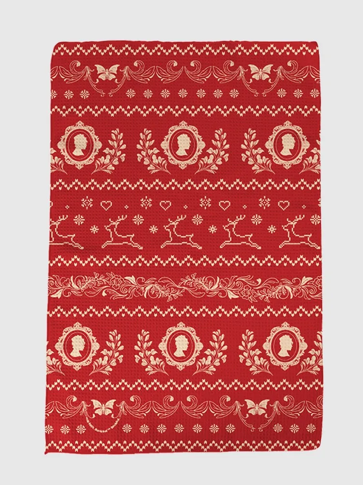 Bridgerton Holiday Pattern Kitchen Towel