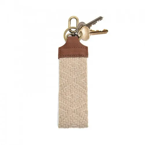 Camel Geo Easy Woven Keychain