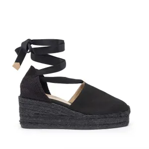 CAMPESINA COLORBLOCK ALPARGATA CU„A LONA NEGRO 6,5CM