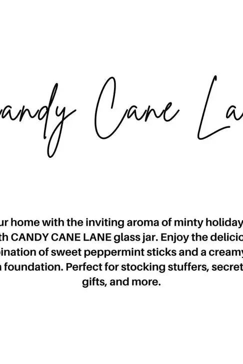 Candy Cane Lane Holiday Candle