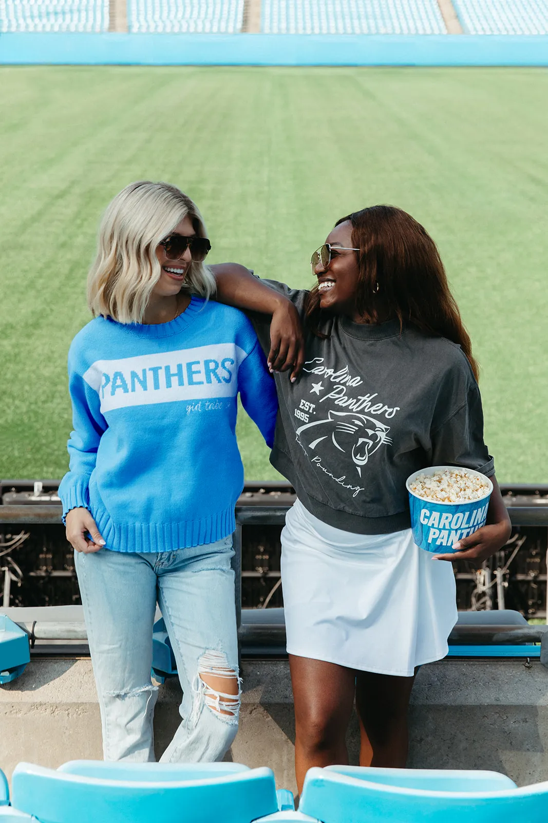 Carolina Panthers Colorblock Sweater