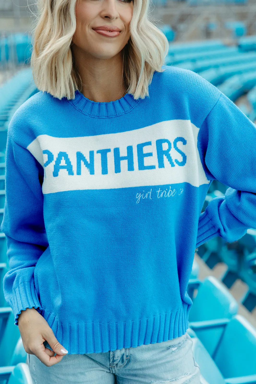 Carolina Panthers Colorblock Sweater