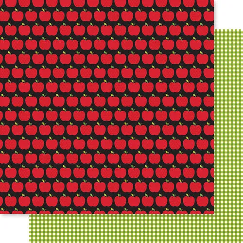 Carta Bella 12x12 Paper  [Collection] - School Is Cool - A is for Apple