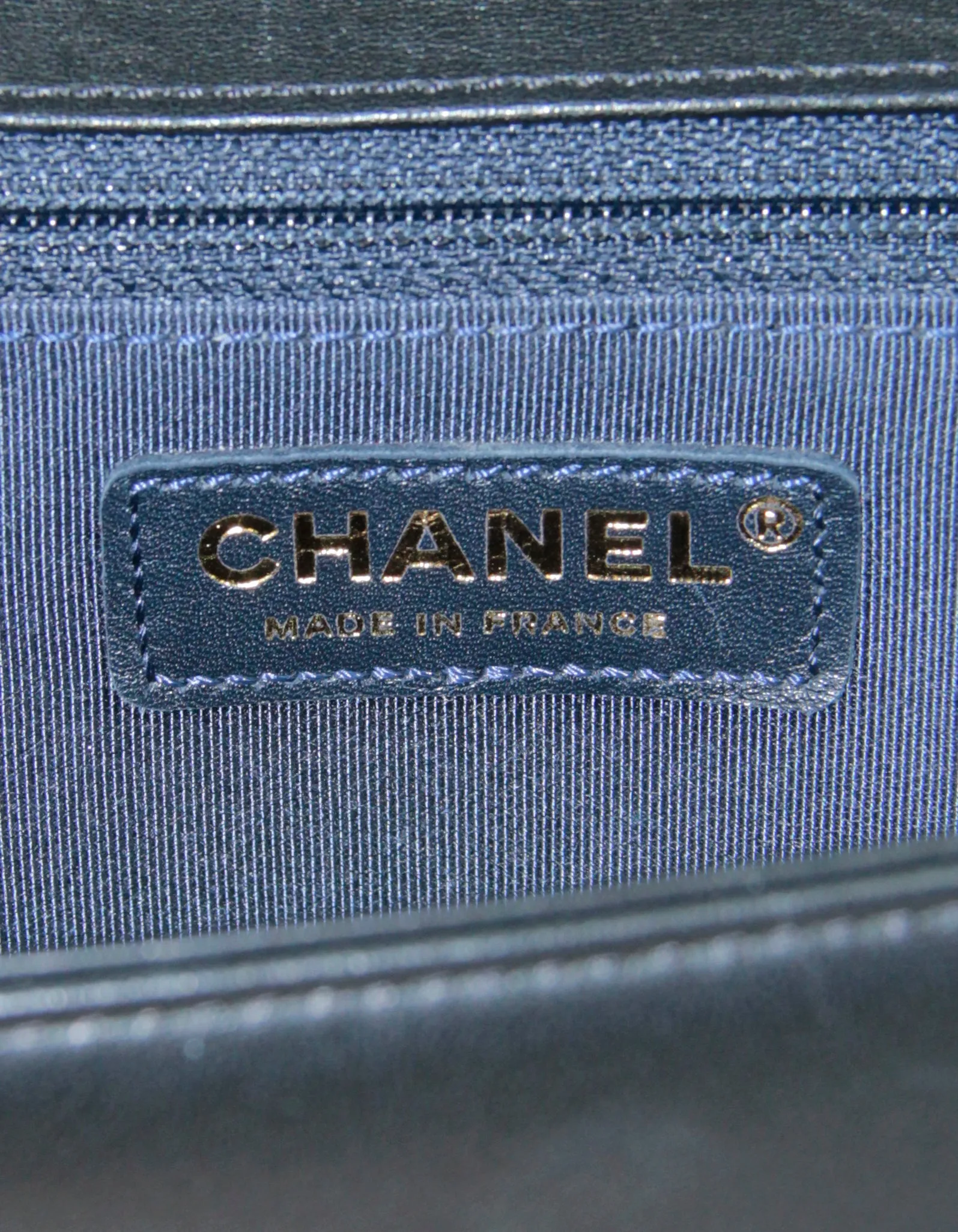 Chanel Black Chevron Lambskin Leather New Medium Boy Bag
