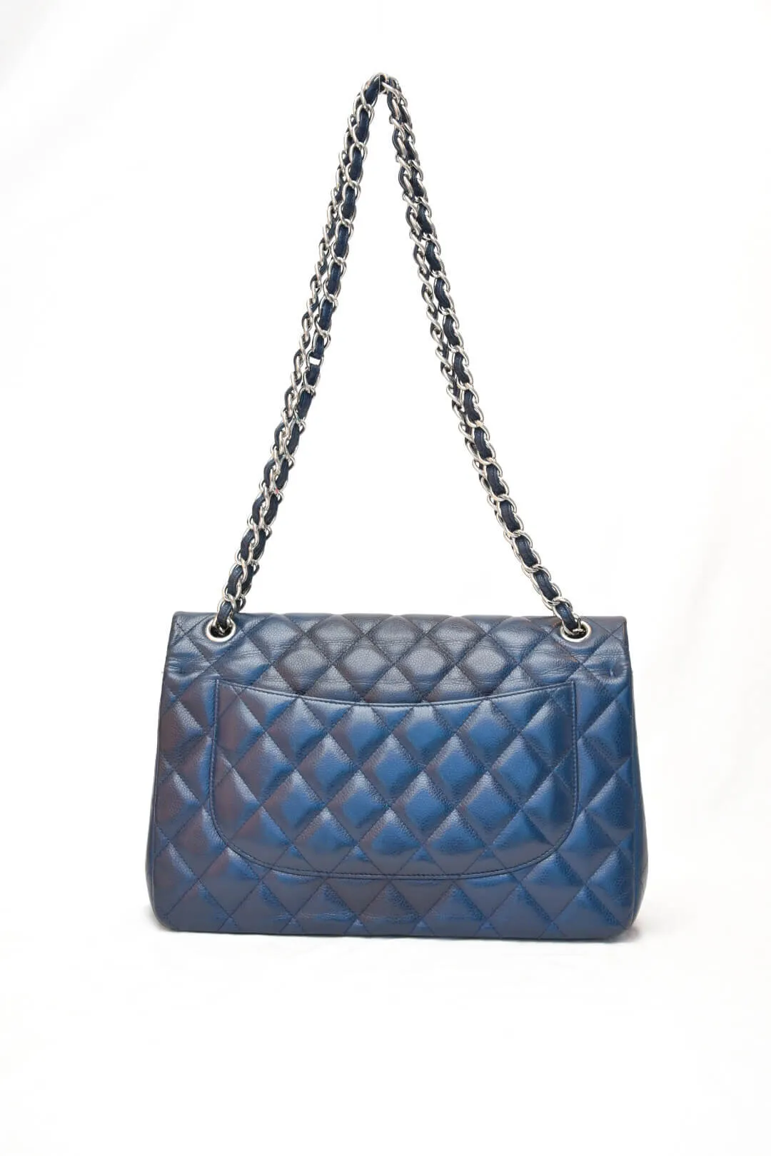 Chanel Classic Jumbo Double Flap Quilted Caviar Bag
