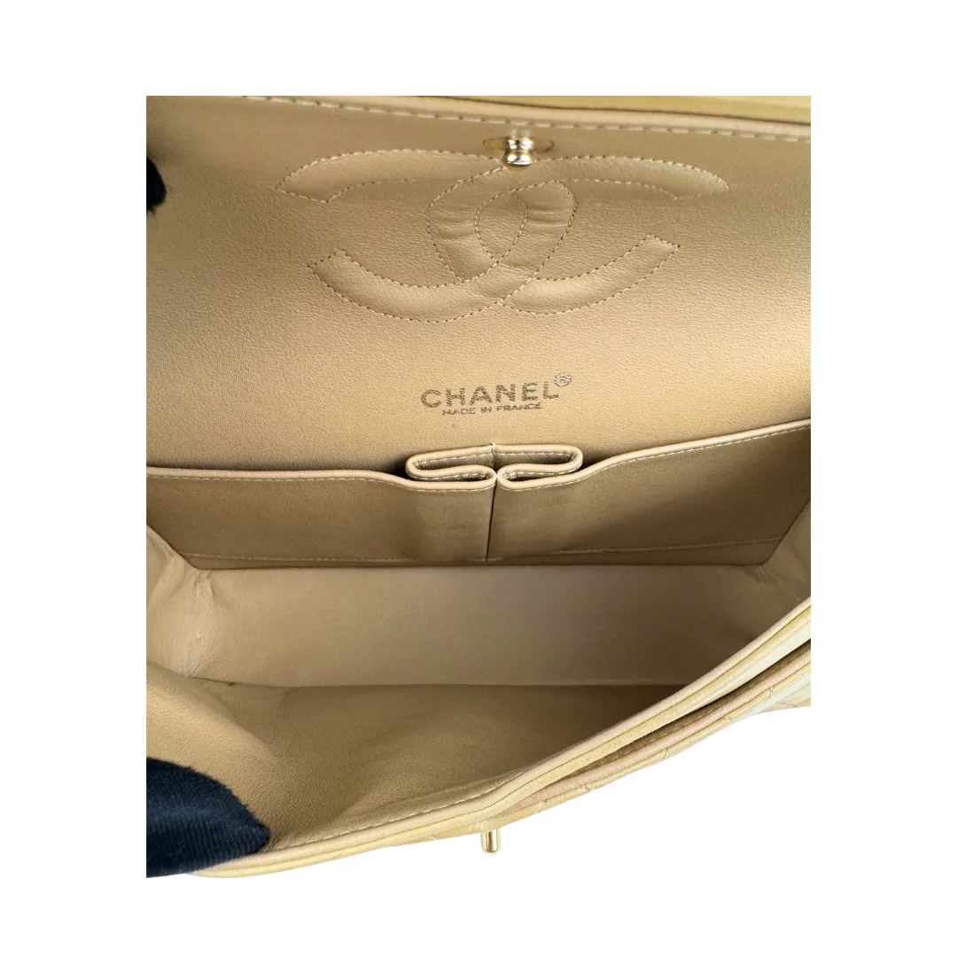 Chanel Medium Beige Double Flap