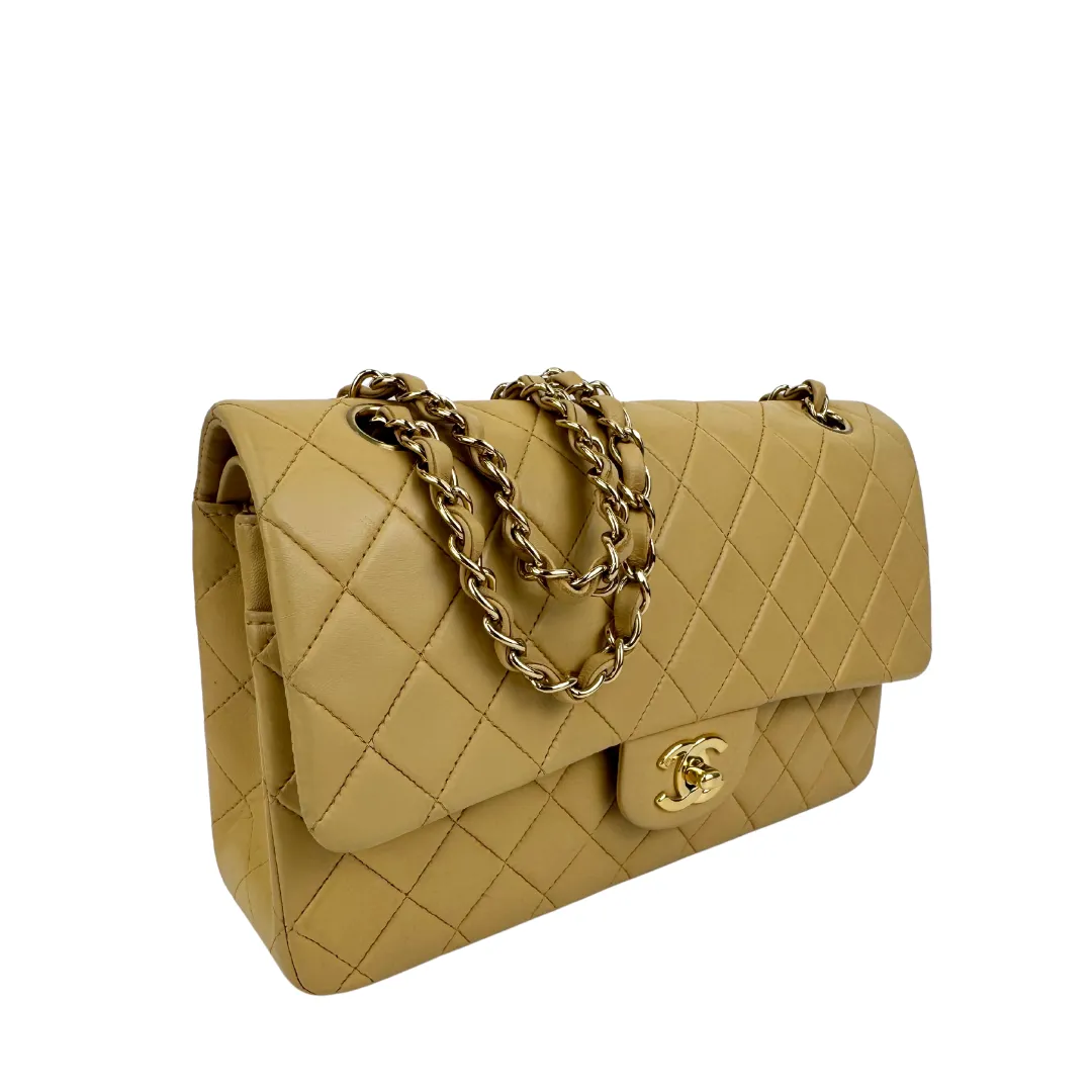 Chanel Medium Beige Double Flap