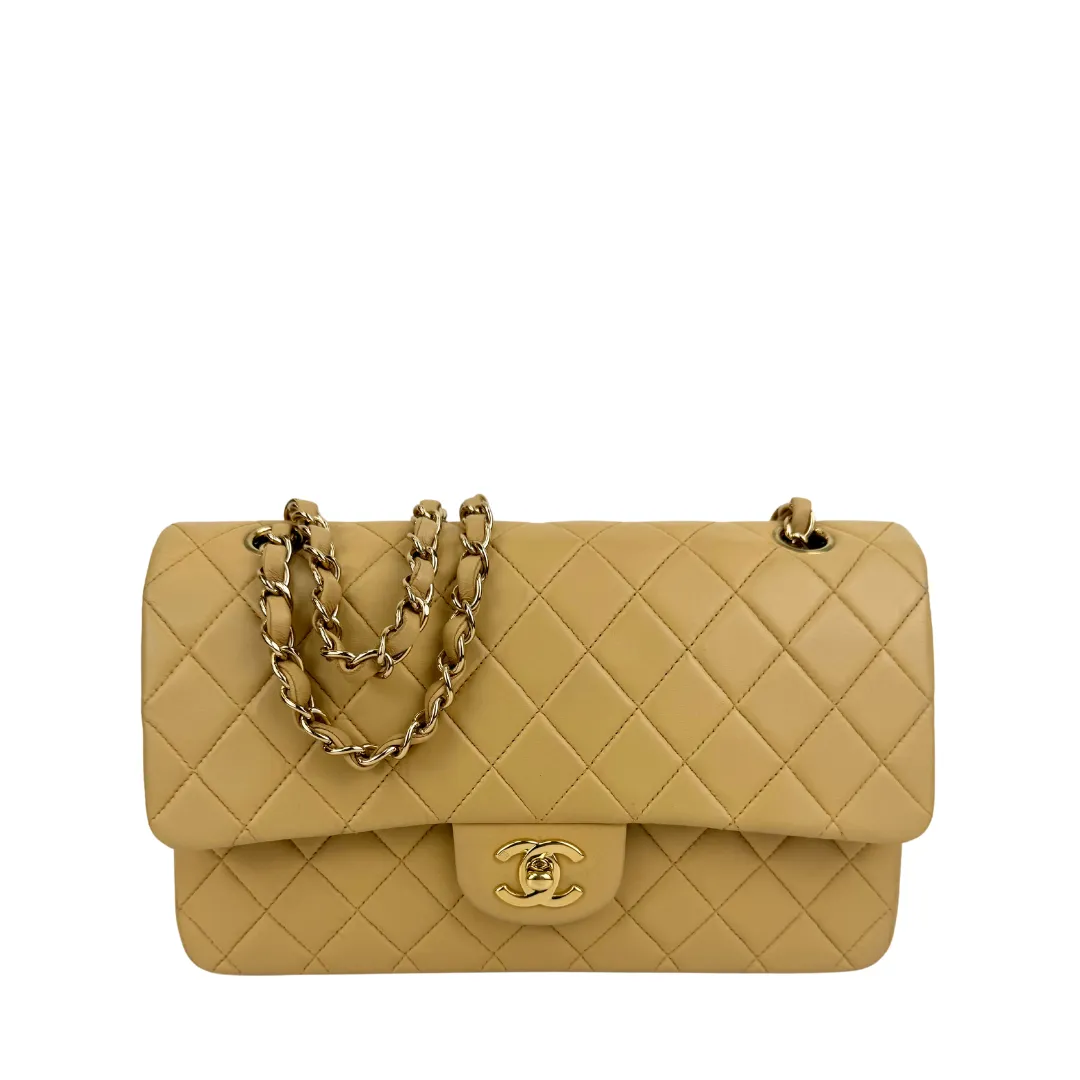 Chanel Medium Beige Double Flap