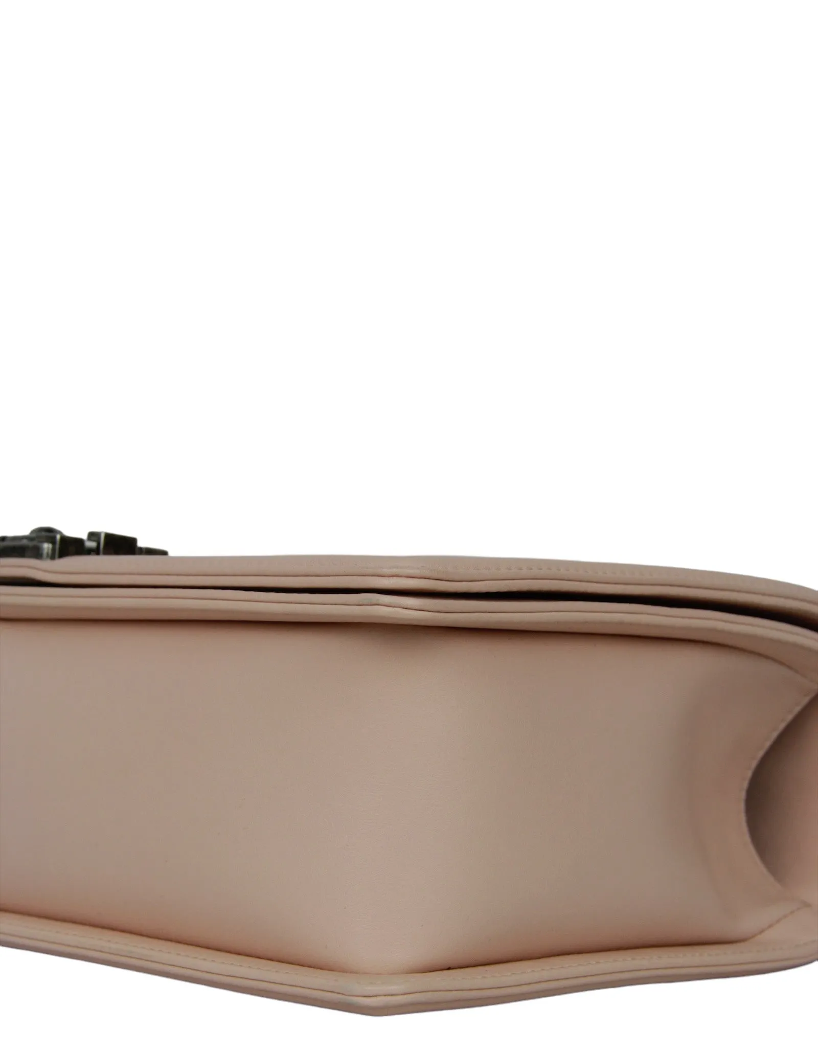 Chanel Pink Lambskin Leather New Medium Boy Bag