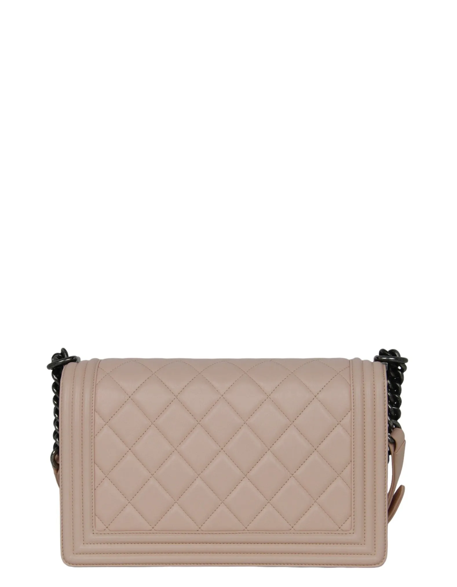 Chanel Pink Lambskin Leather New Medium Boy Bag