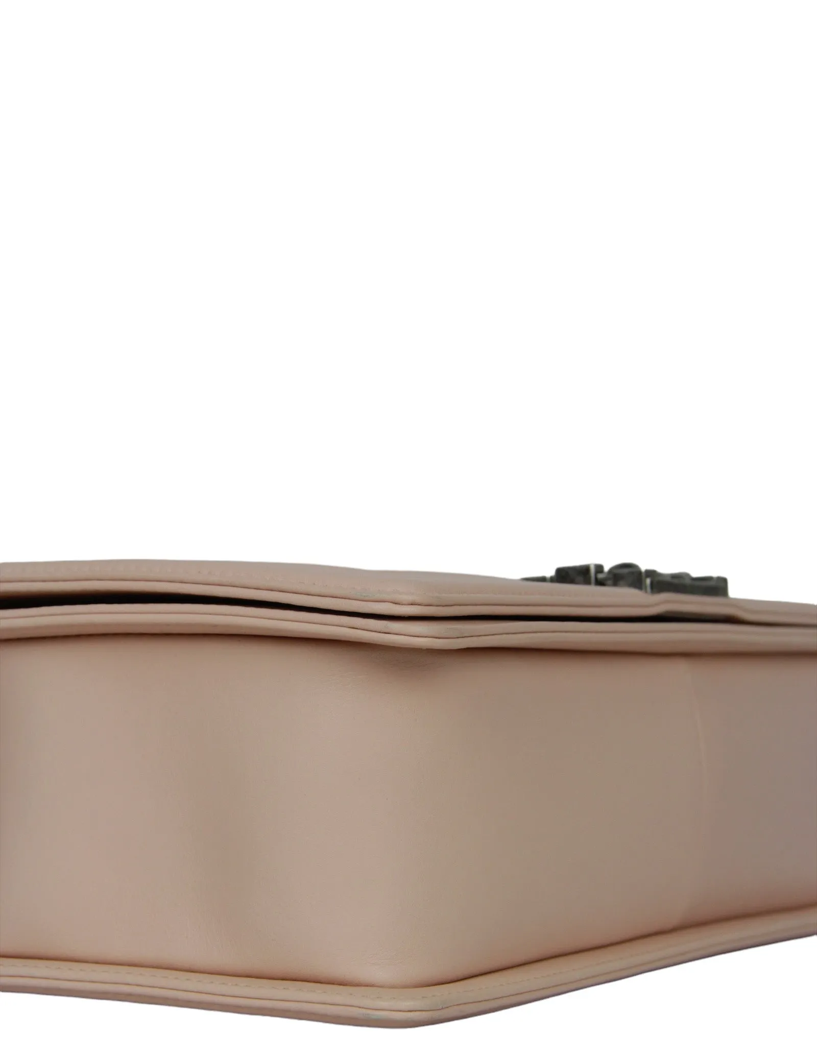 Chanel Pink Lambskin Leather New Medium Boy Bag