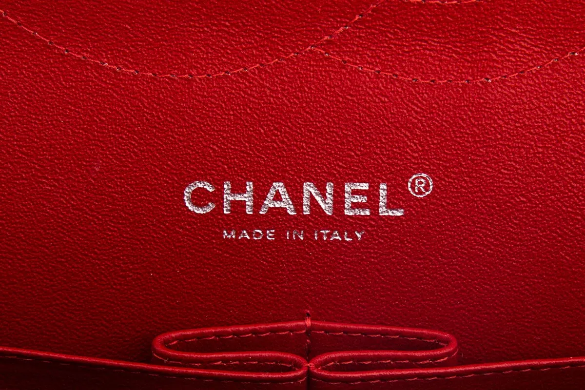Chanel Red  Jumbo Caviar Double Flap Handbag