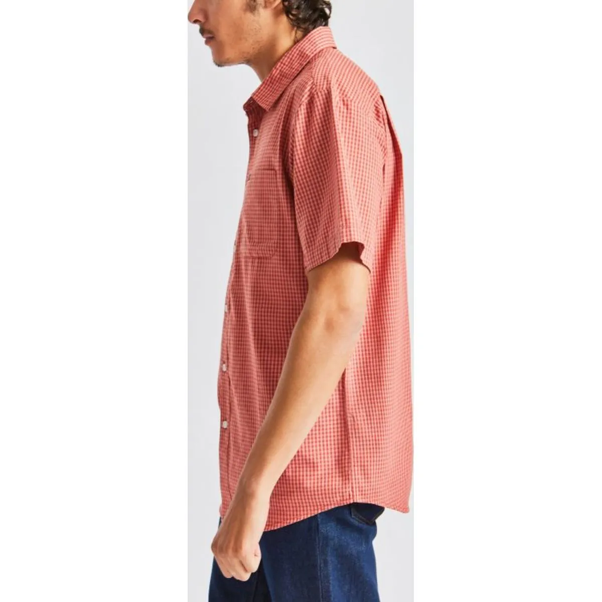 Charter Plaid S/S Woven - River Blue