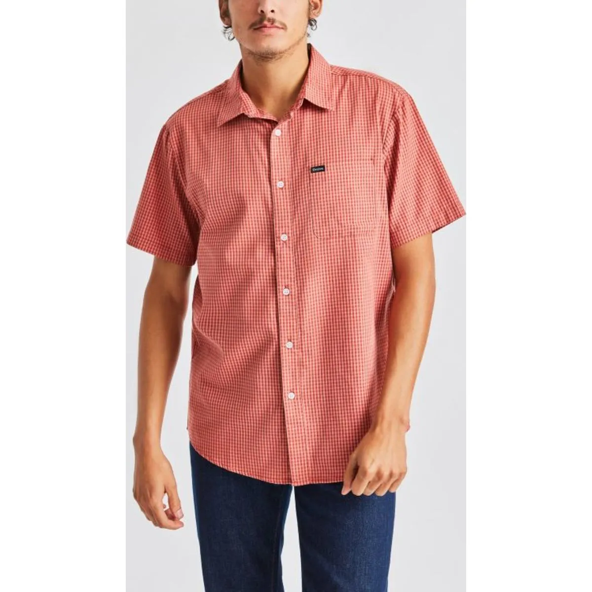 Charter Plaid S/S Woven - River Blue
