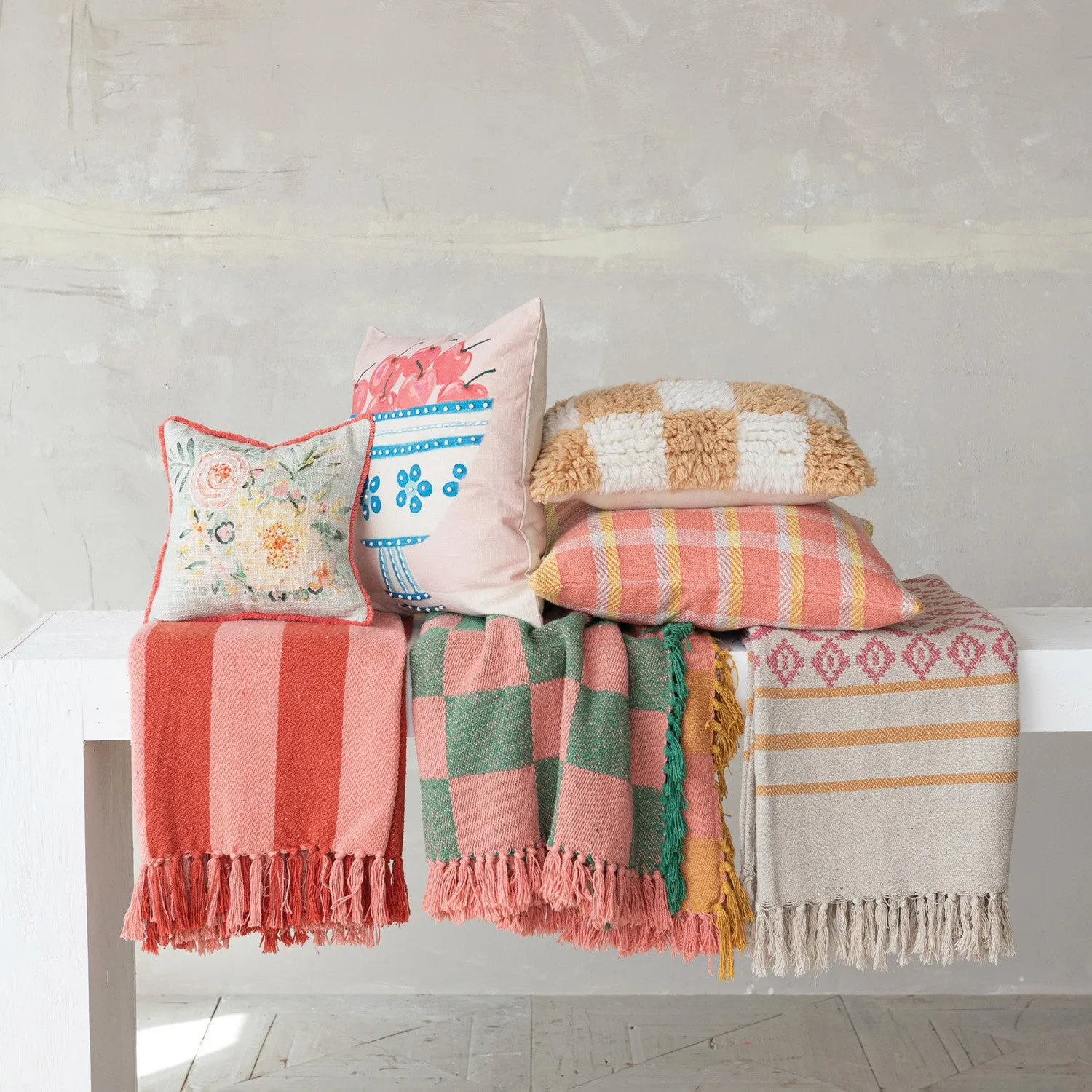 Cheerful Check Throw