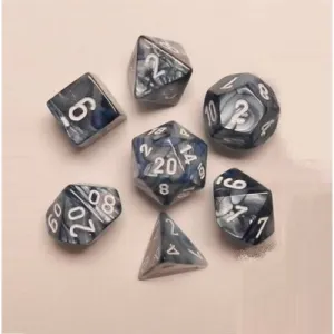 Chessex: Lustrous 7P Slate / White