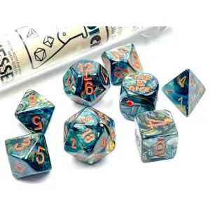 Chessex: Lustrous 7PC Alpestris / Orange