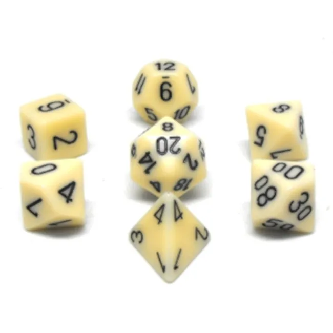 Chessex: Opaque Ivory/Black