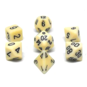 Chessex: Opaque Ivory/Black