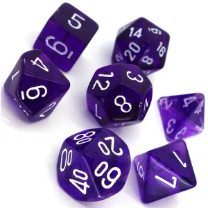 Chessex: Translucent 7PC Purple/White