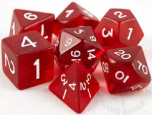 Chessex: Translucent 7PC Red/White