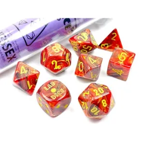 Chessex: Vortex 7PC Underworld / Yellow