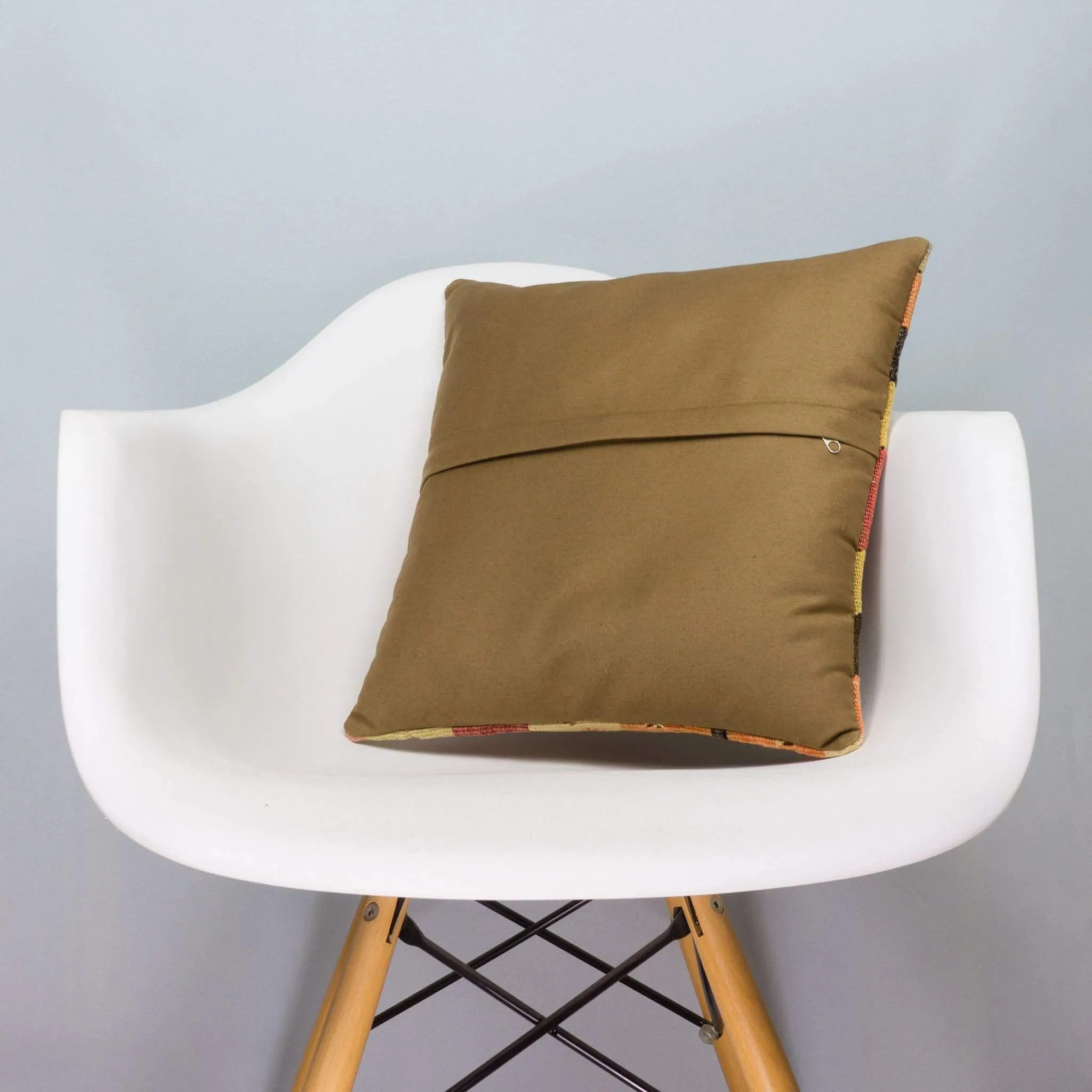 Chevron Multi Color Kilim Pillow Cover 16x16 4588