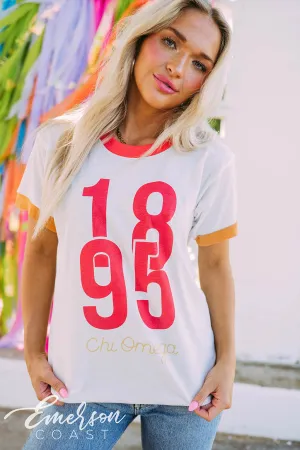 Chi Omega 1895 Colorblock Ringer