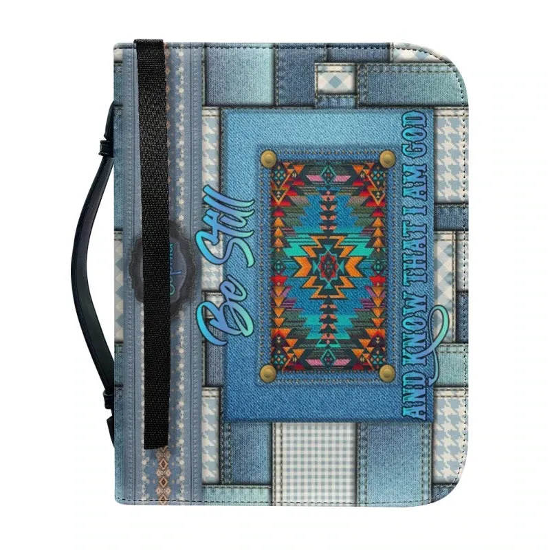 Christianartbag Bible Cover - Intage Hand-woven Southwest Lacing Design Bible Cover - Personalized Bible Cover - Southwestern Serenity Bible Cover -  CABBBCV02080923.