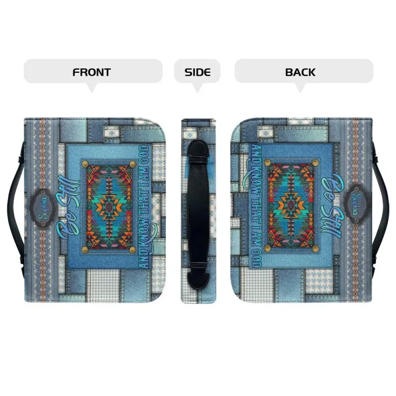 Christianartbag Bible Cover - Intage Hand-woven Southwest Lacing Design Bible Cover - Personalized Bible Cover - Southwestern Serenity Bible Cover -  CABBBCV02080923.