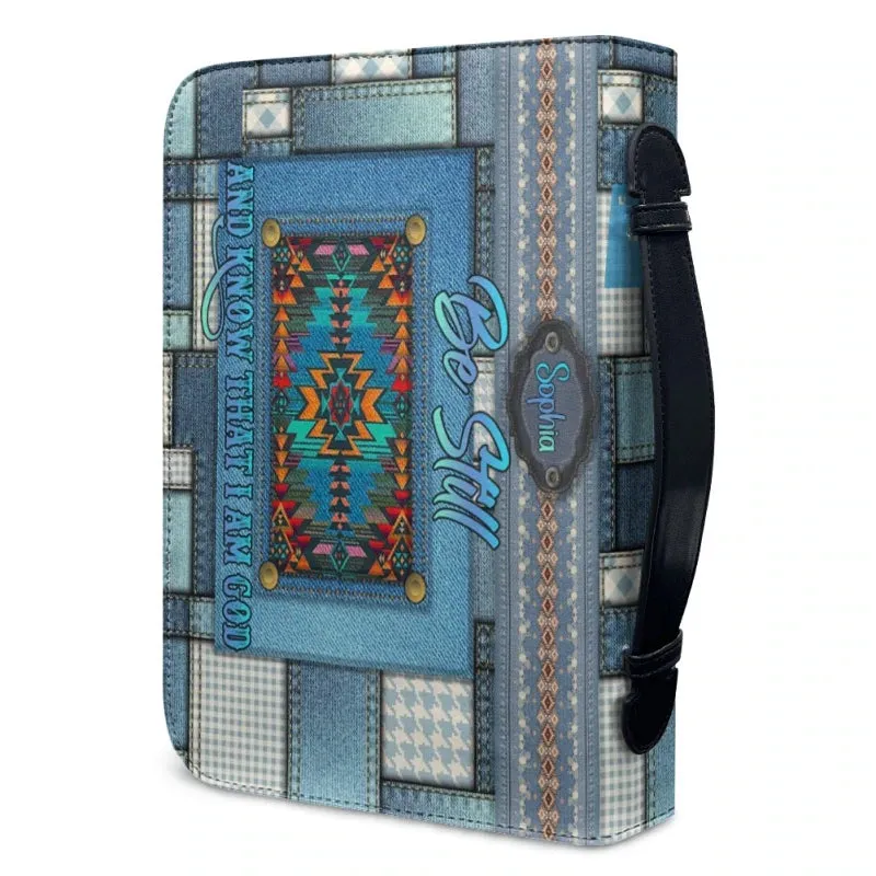 Christianartbag Bible Cover - Intage Hand-woven Southwest Lacing Design Bible Cover - Personalized Bible Cover - Southwestern Serenity Bible Cover -  CABBBCV02080923.