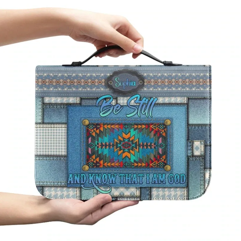 Christianartbag Bible Cover - Intage Hand-woven Southwest Lacing Design Bible Cover - Personalized Bible Cover - Southwestern Serenity Bible Cover -  CABBBCV02080923.
