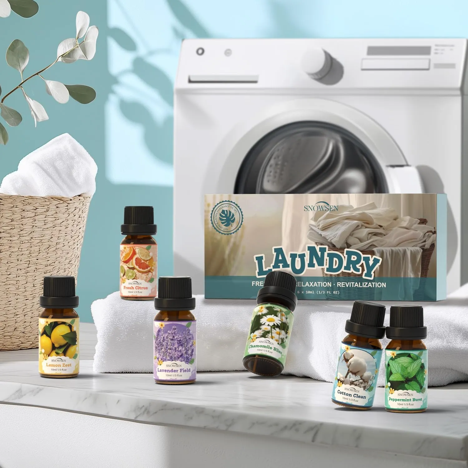 Christmas Essential Oil Gift Set - Holiday Fragrance Oils for Diffuser, Soap & C
