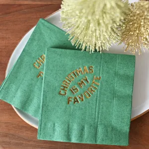 Christmas Is My Favorite Beverage Napkins