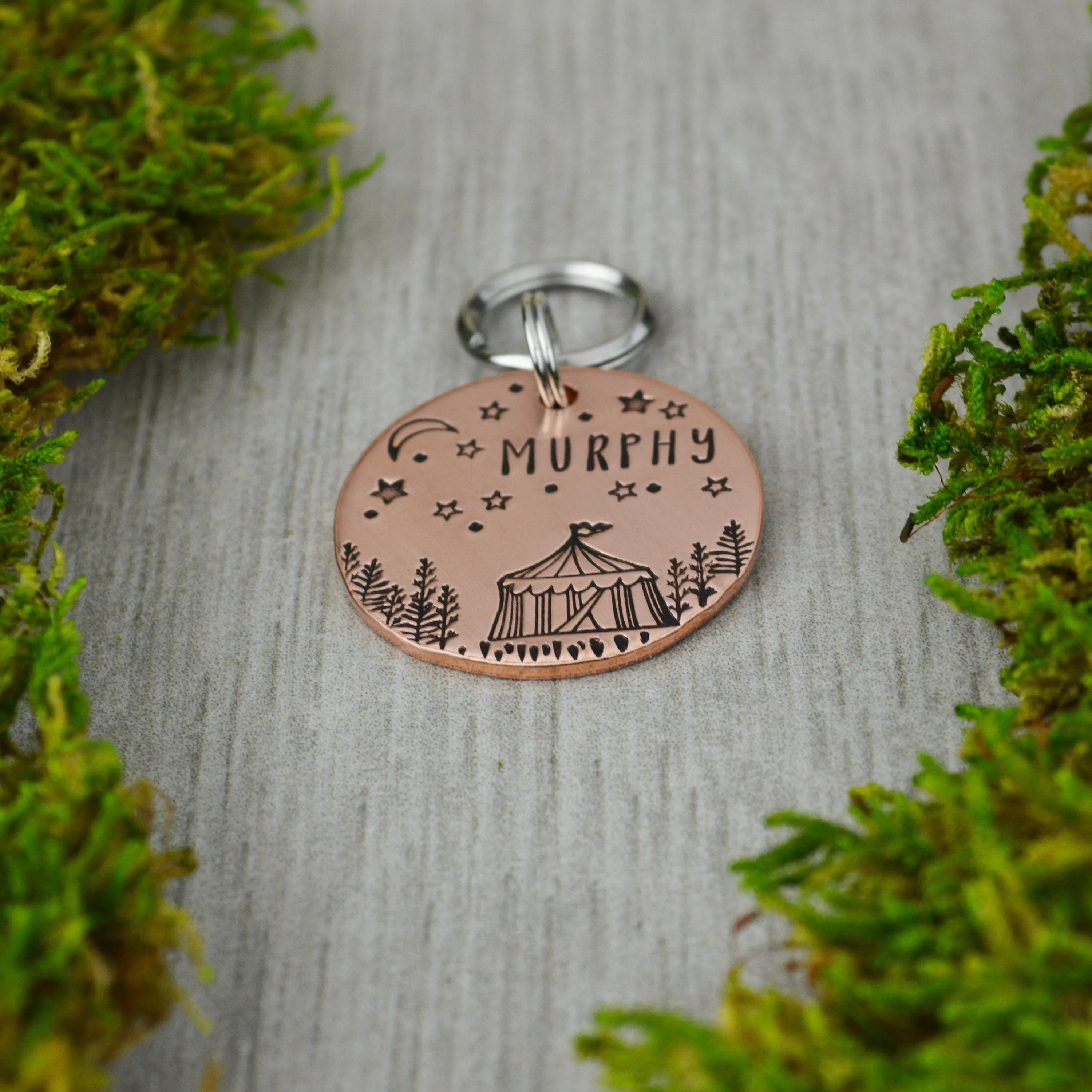 Circus Tent Pet ID Tag