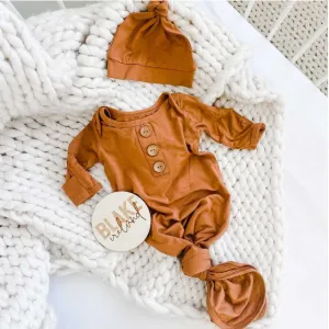 CL Knot Gown | Camel
