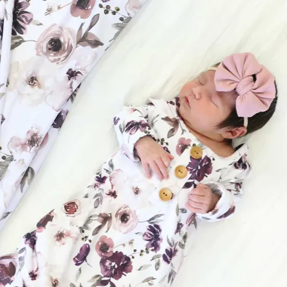 CL Knot Gown | Demi's Dusty Floral