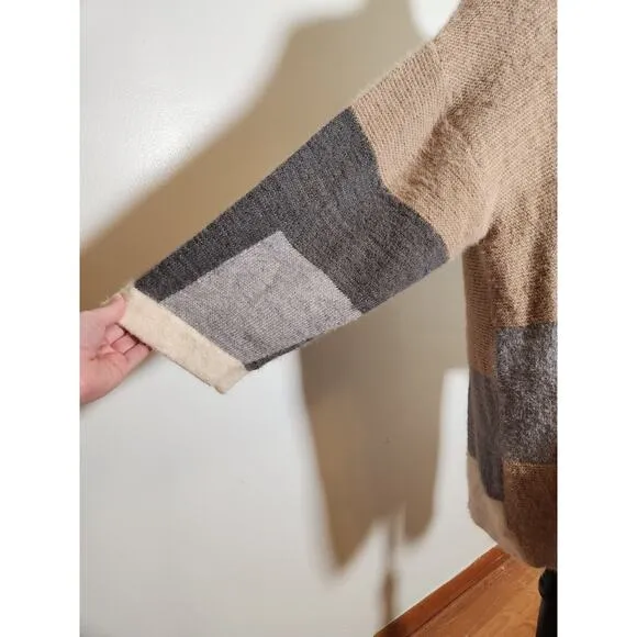 COCO   CARMEN Long Colorblock Cardigan, Size L/XL