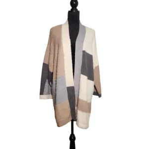 COCO   CARMEN Long Colorblock Cardigan, Size L/XL