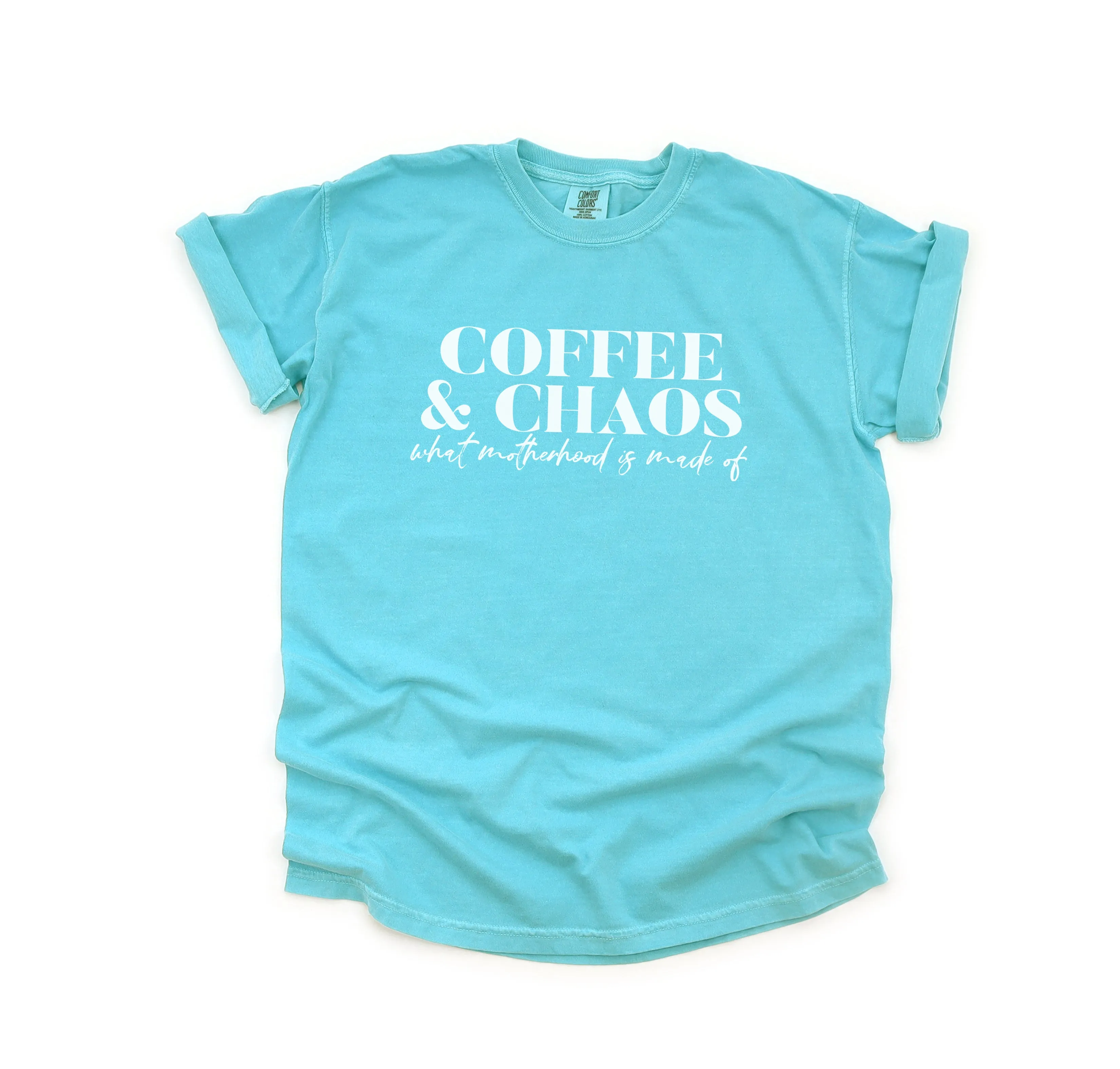 Coffee & Chaos - Comfort Colors Adult Tee