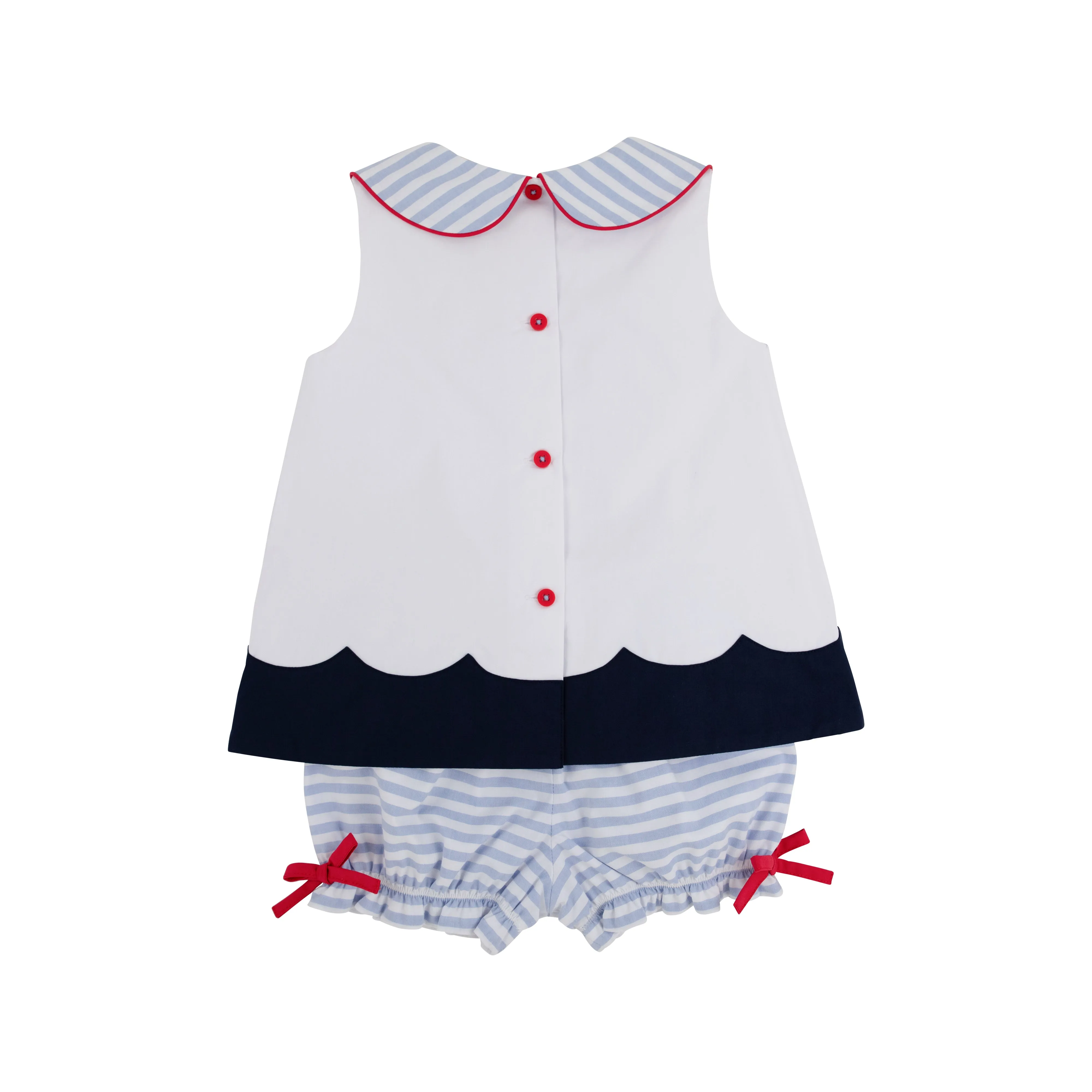 Colleen's Colorblock Set - Worth Avenue White with Nantucket Navy, Richmond Red, & Park City Periwinkle Stripe