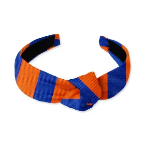 Collegiate Blue and Orange - Knotted Headband