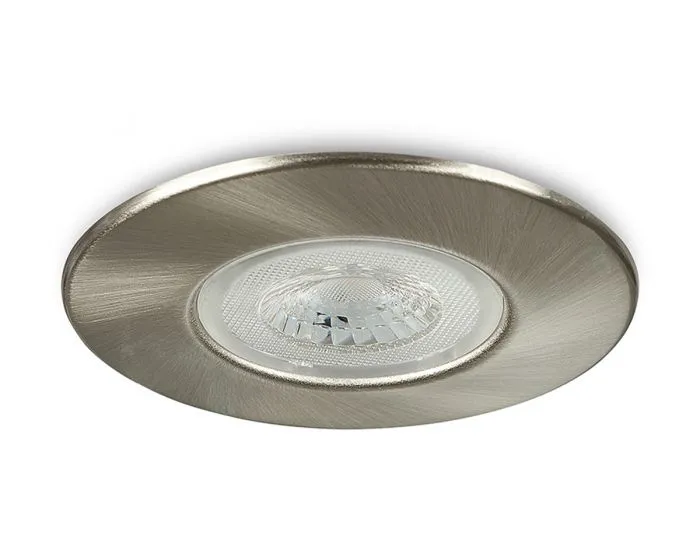 Collingwood DLT470BS6500 H2 Lite 500 CSW 6.4W Colour Switchable Dimmable LED Fire-Rated Downlight 3000K Brushed Steel