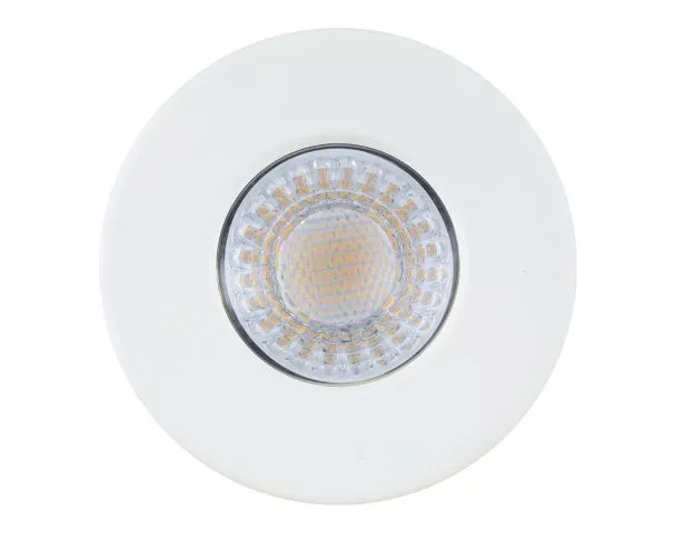 Collingwood DLT551500A H2 Lite CSP 4.2W-6W IP65 Fire-Rated Fixed CCT LED Dimmable Downlight with Matt White Bezel