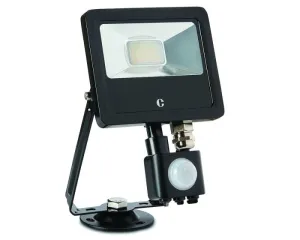 Collingwood FL01BPCS Black 10W Colour Switchable Floodlight, IP65, PIR